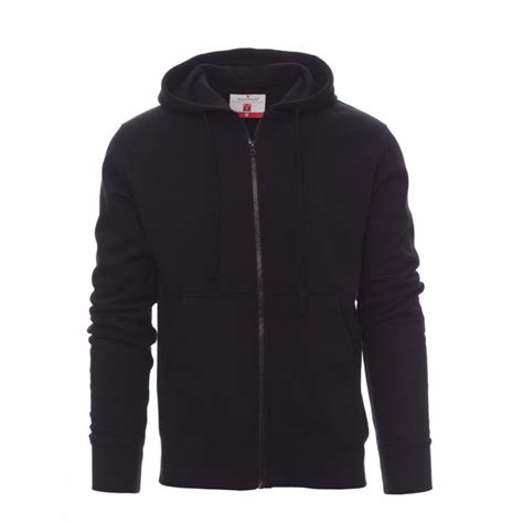 FELPA CON ZIP in Black for Men 